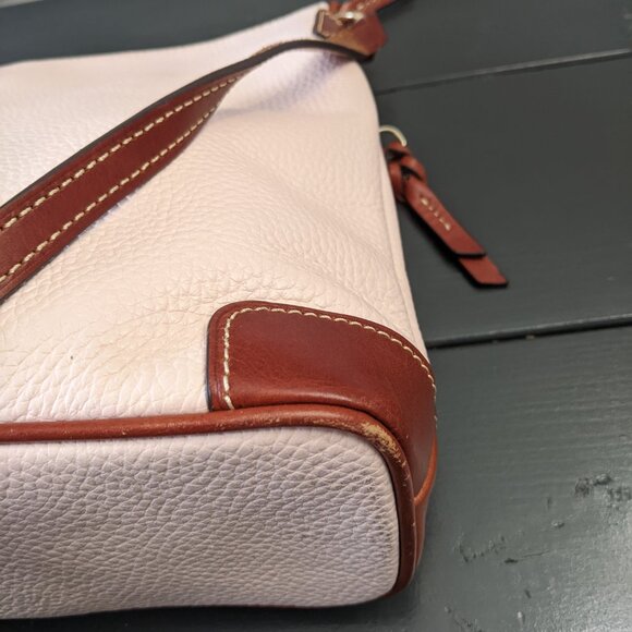 Dooney & Bourke Pink and Brown Crossbody Bag - Picture 8 of 13